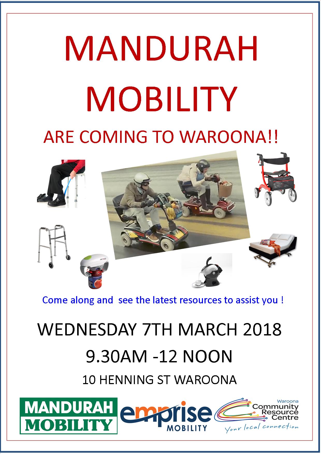 Mandurah Mobility Waroona Community Resource Centre